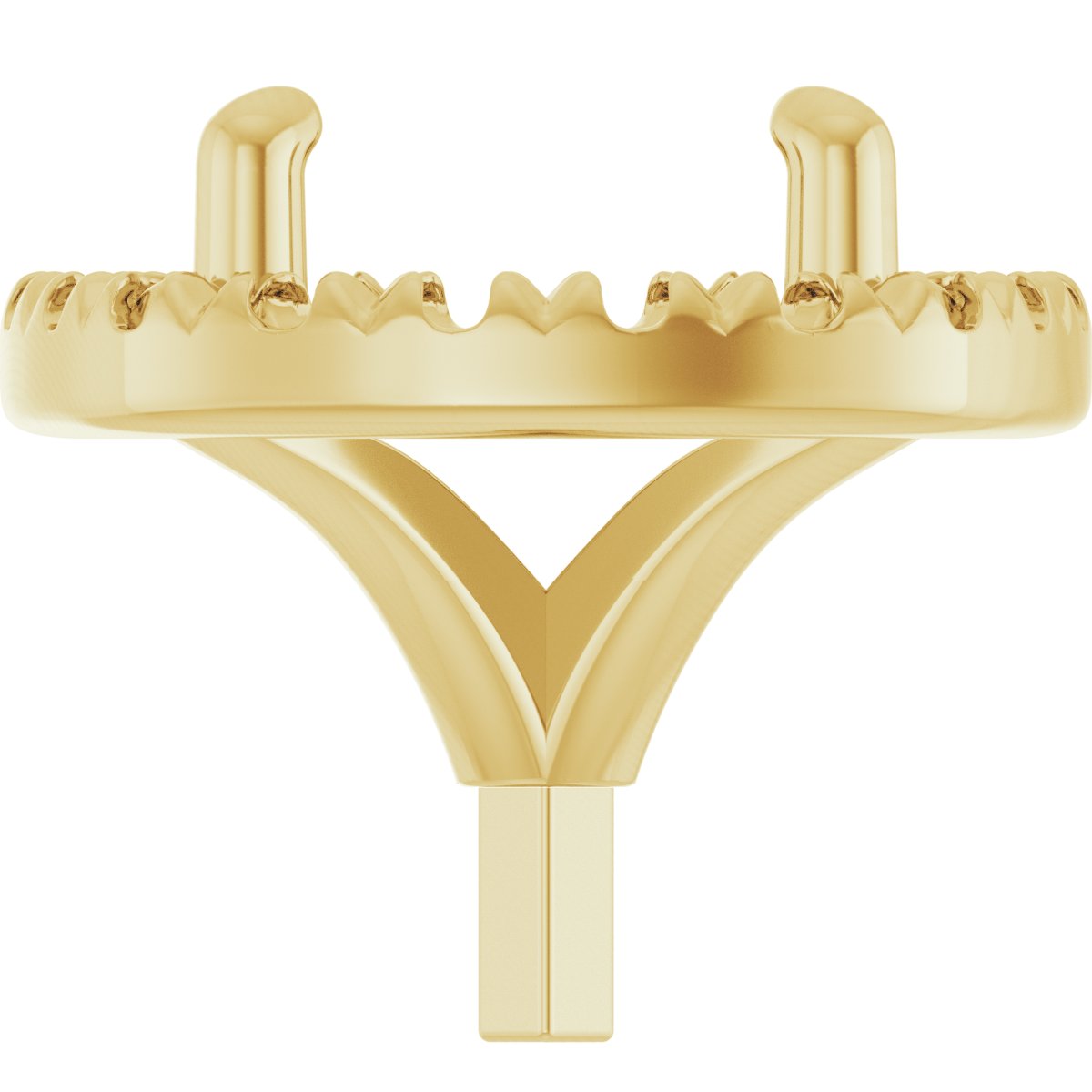 Round 4-Prong Halo-Style Peg Setting