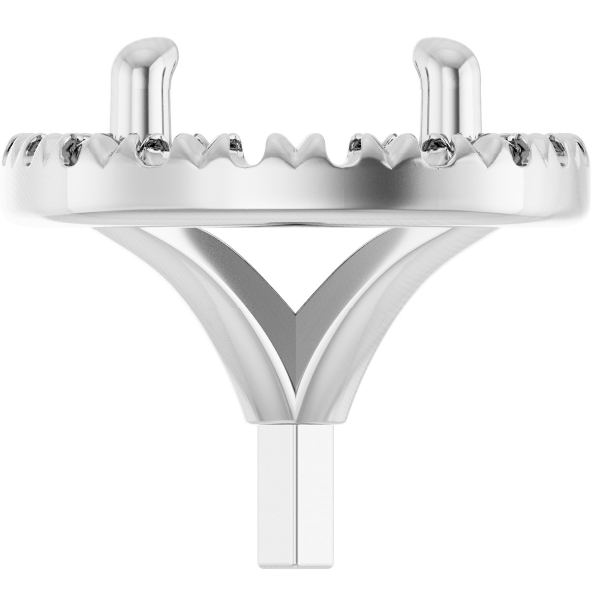 Round 4-Prong Halo-Style Peg Setting