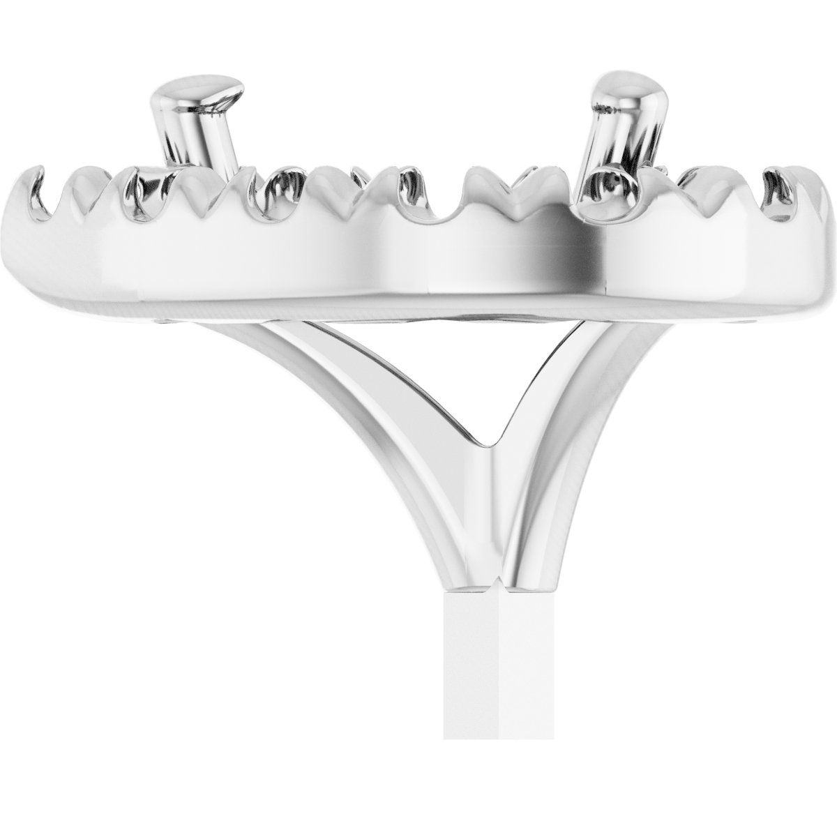 French-Set Halo-Style Peg Setting
