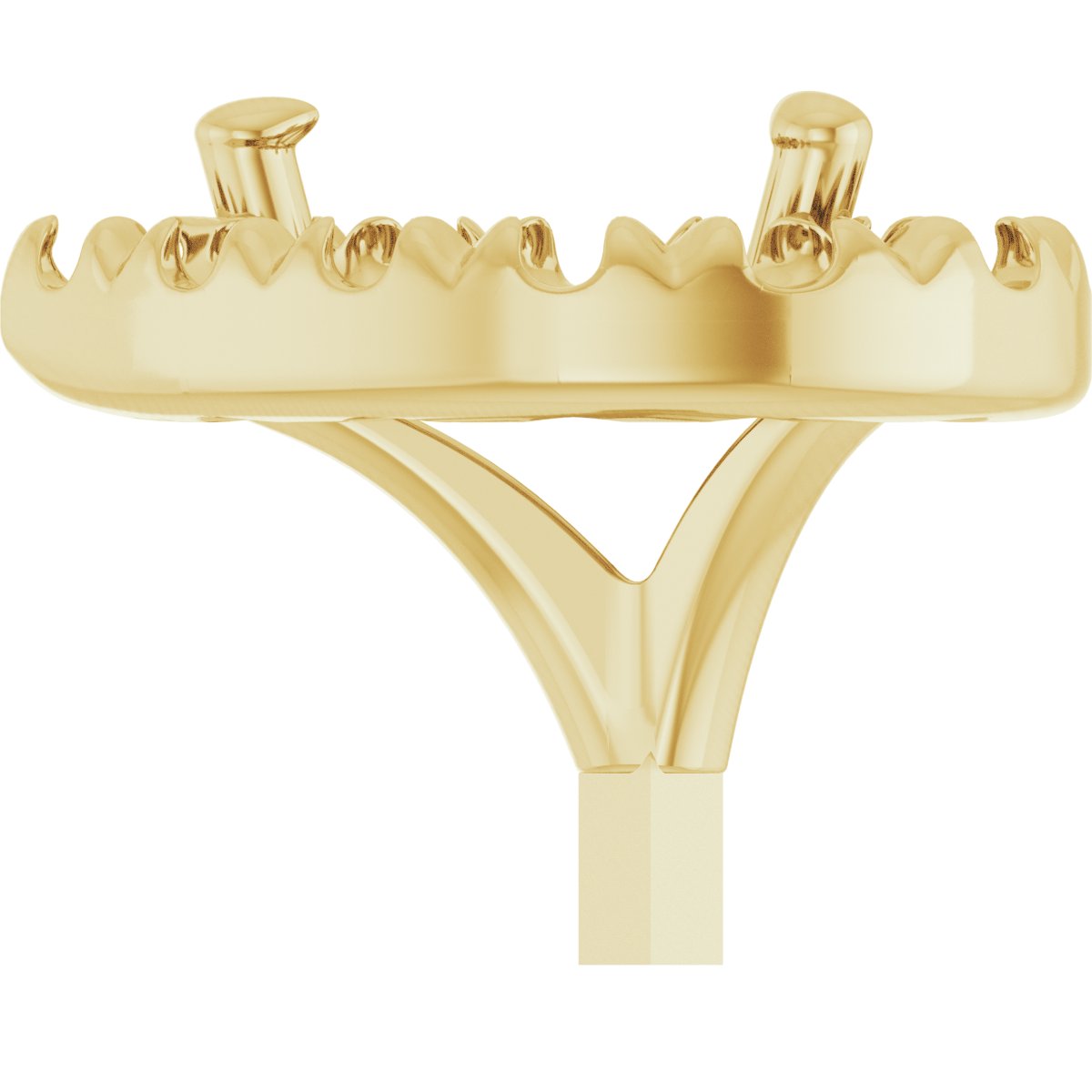 French-Set Halo-Style Peg Setting