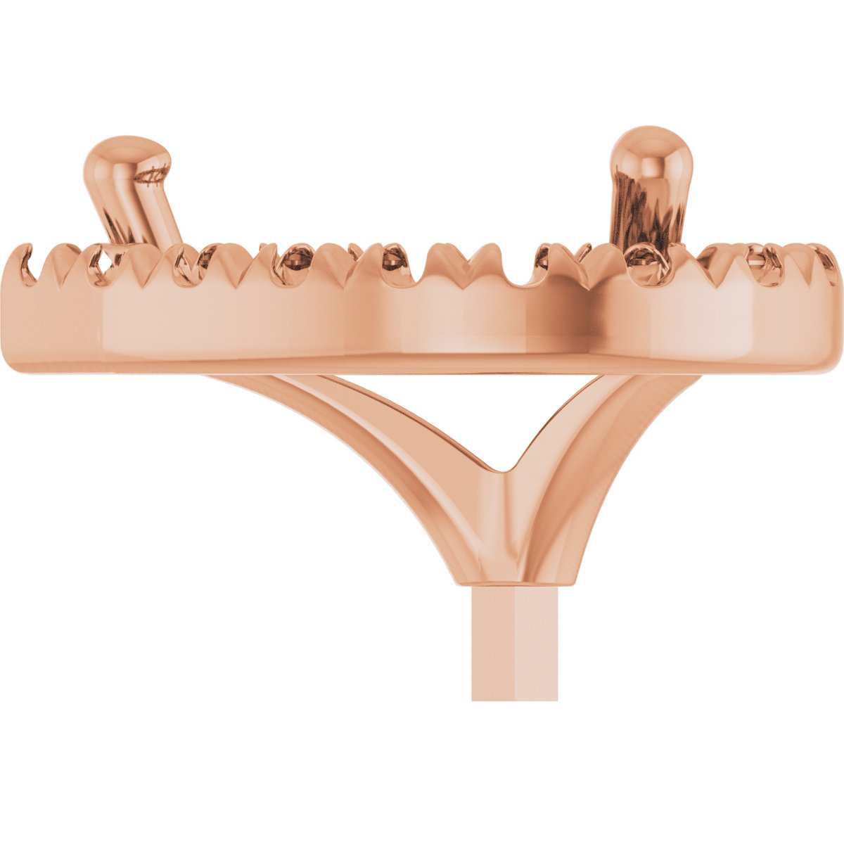 French-Set Halo-Style Peg Setting