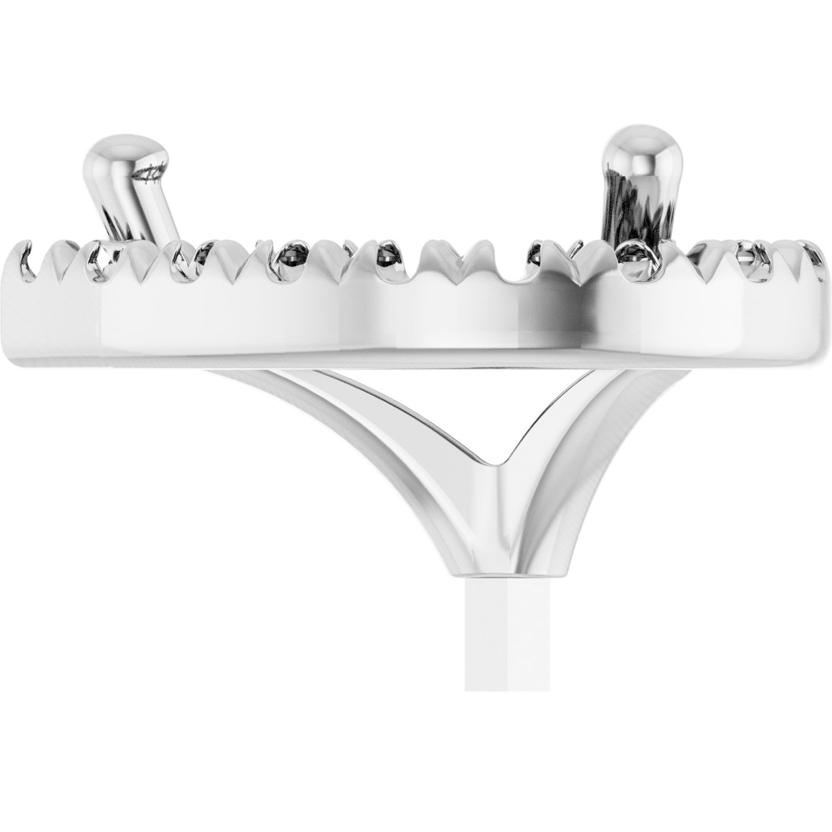 French-Set Halo-Style Peg Setting