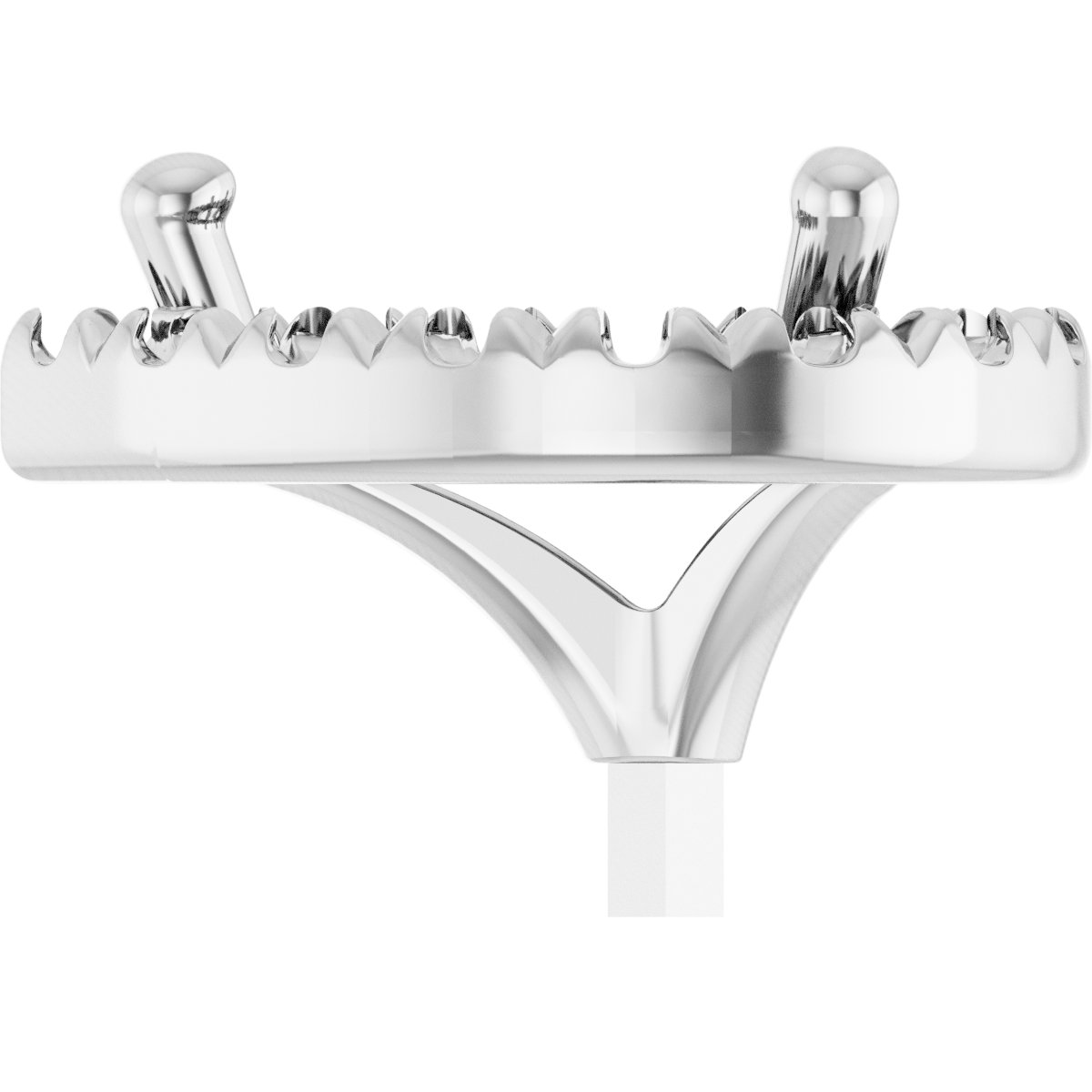 French-Set Halo-Style Peg Setting