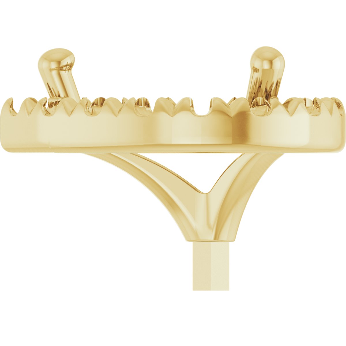 French-Set Halo-Style Peg Setting