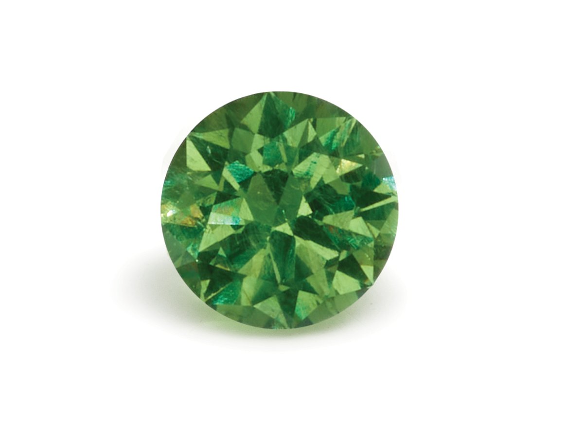 ROUND 1.08ct Natural Demantoid Garnet