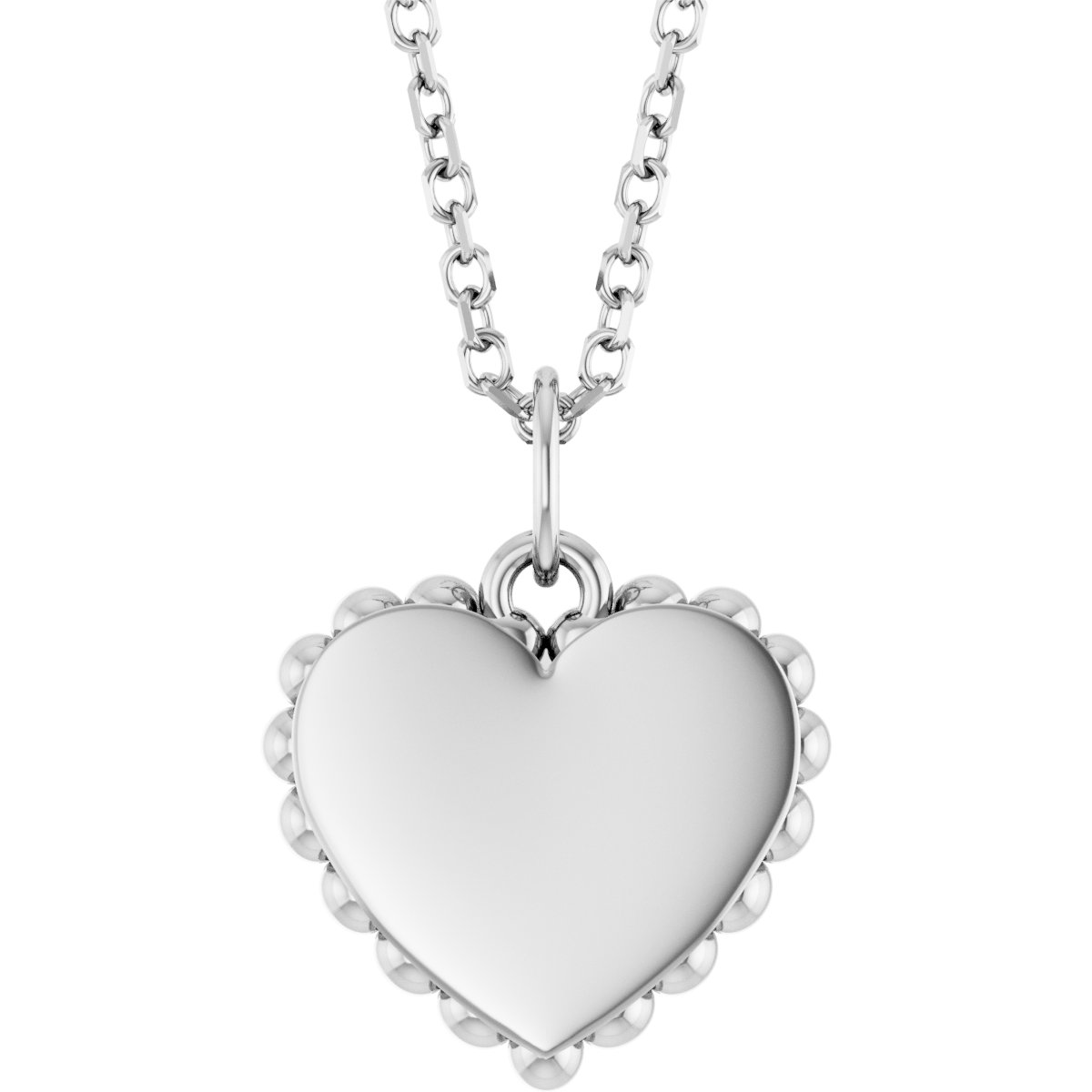 Engravable Heart Necklace or Charm/Pendant