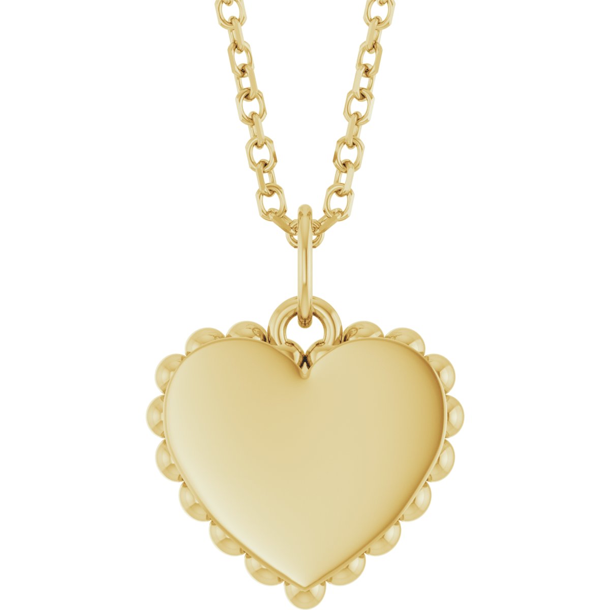 Engravable Heart Necklace or Charm/Pendant