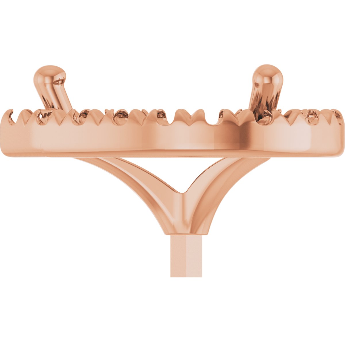 French-Set Halo-Style Peg Setting