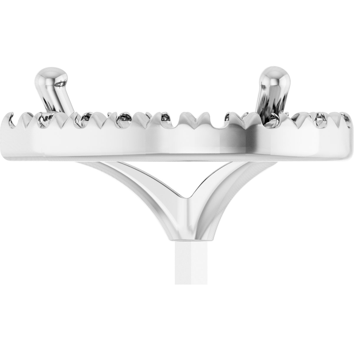 French-Set Halo-Style Peg Setting