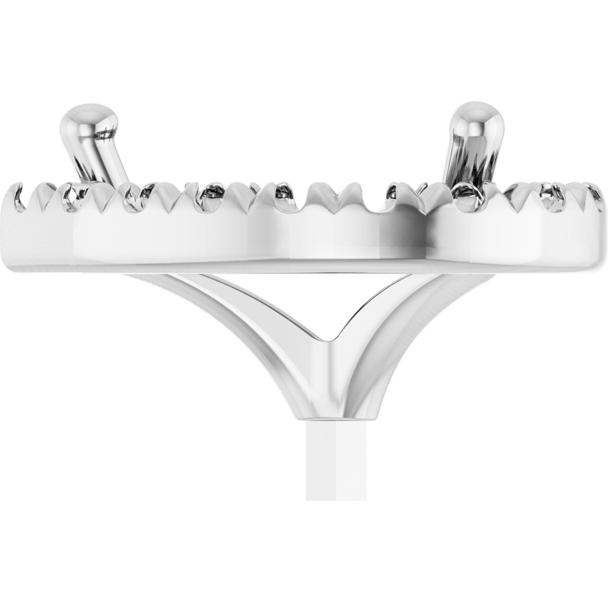 French-Set Halo-Style Peg Setting