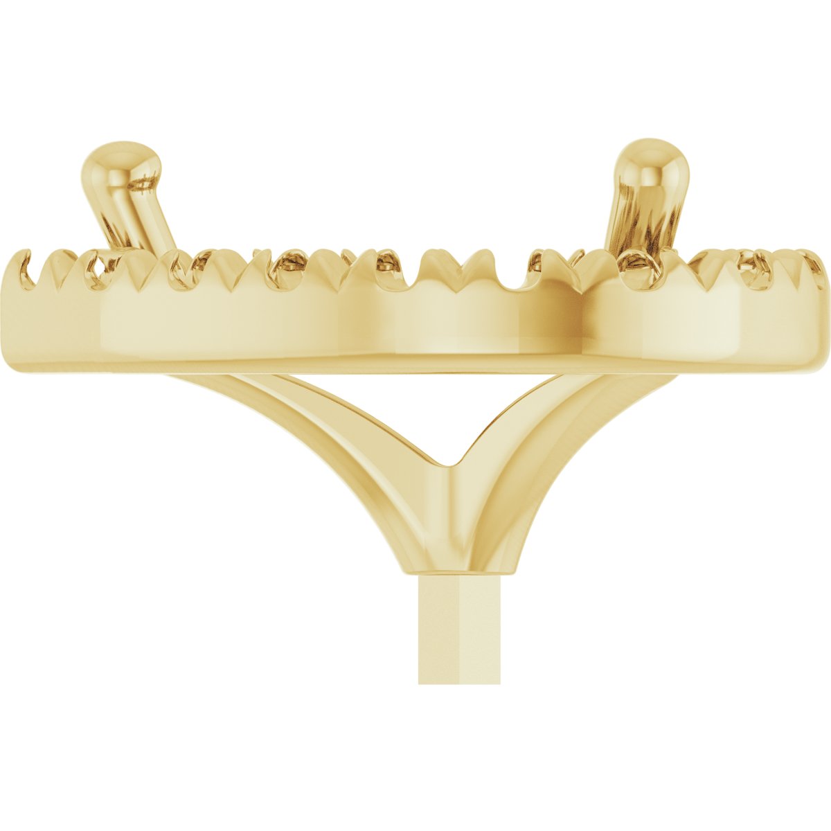 French-Set Halo-Style Peg Setting