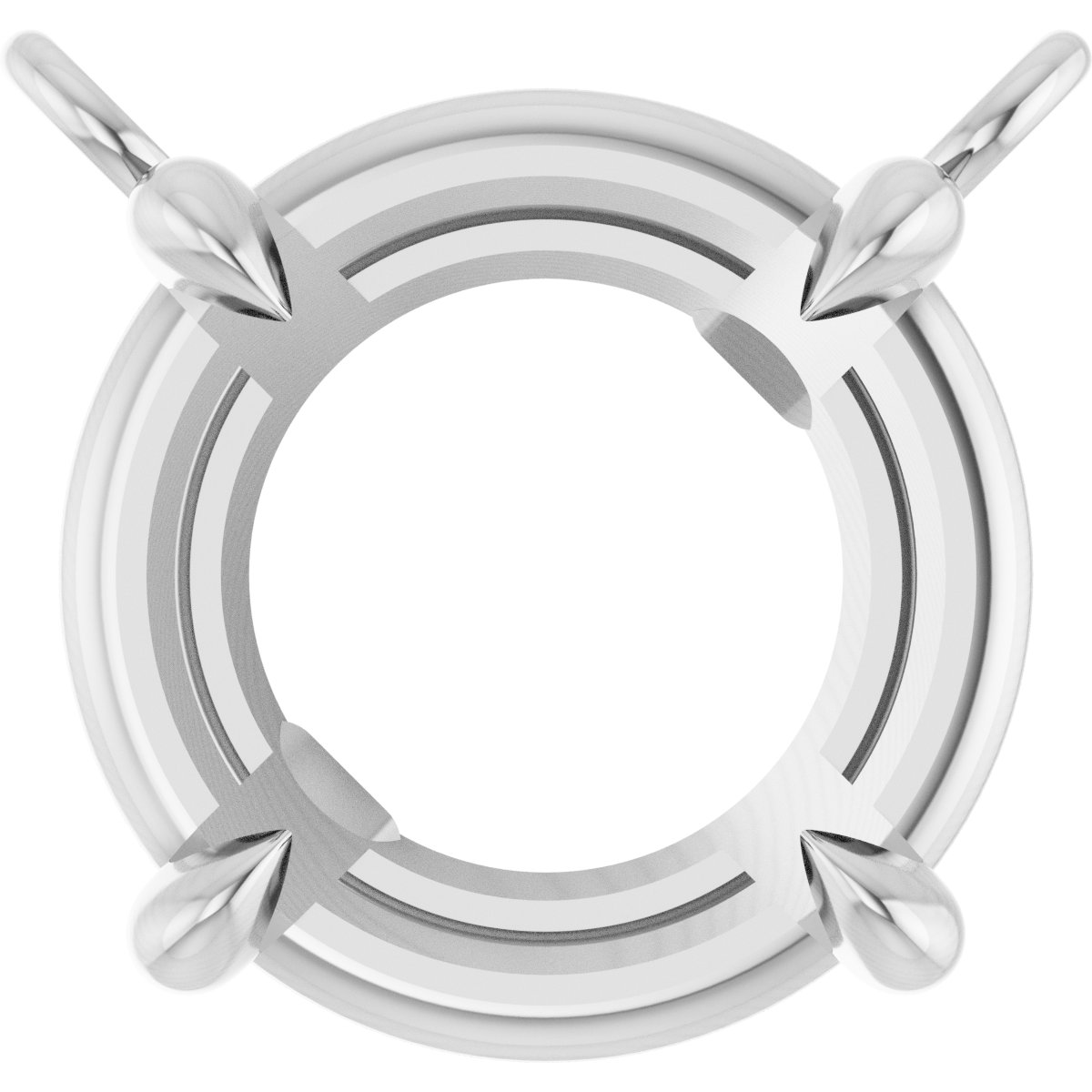 Claw-Prong Solitaire Necklace Center