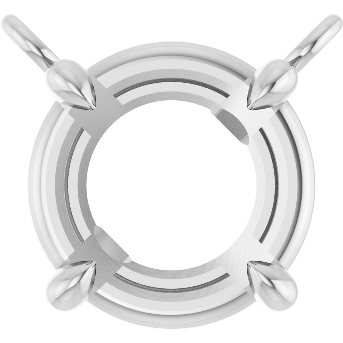 Claw-Prong Solitaire Necklace Center