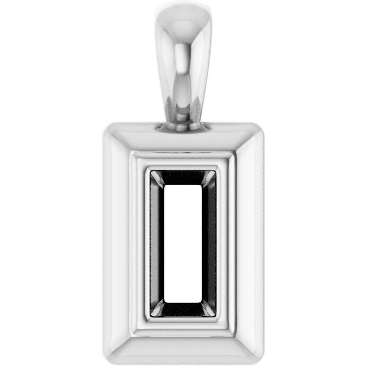 Bezel-Set Solitaire Pendant