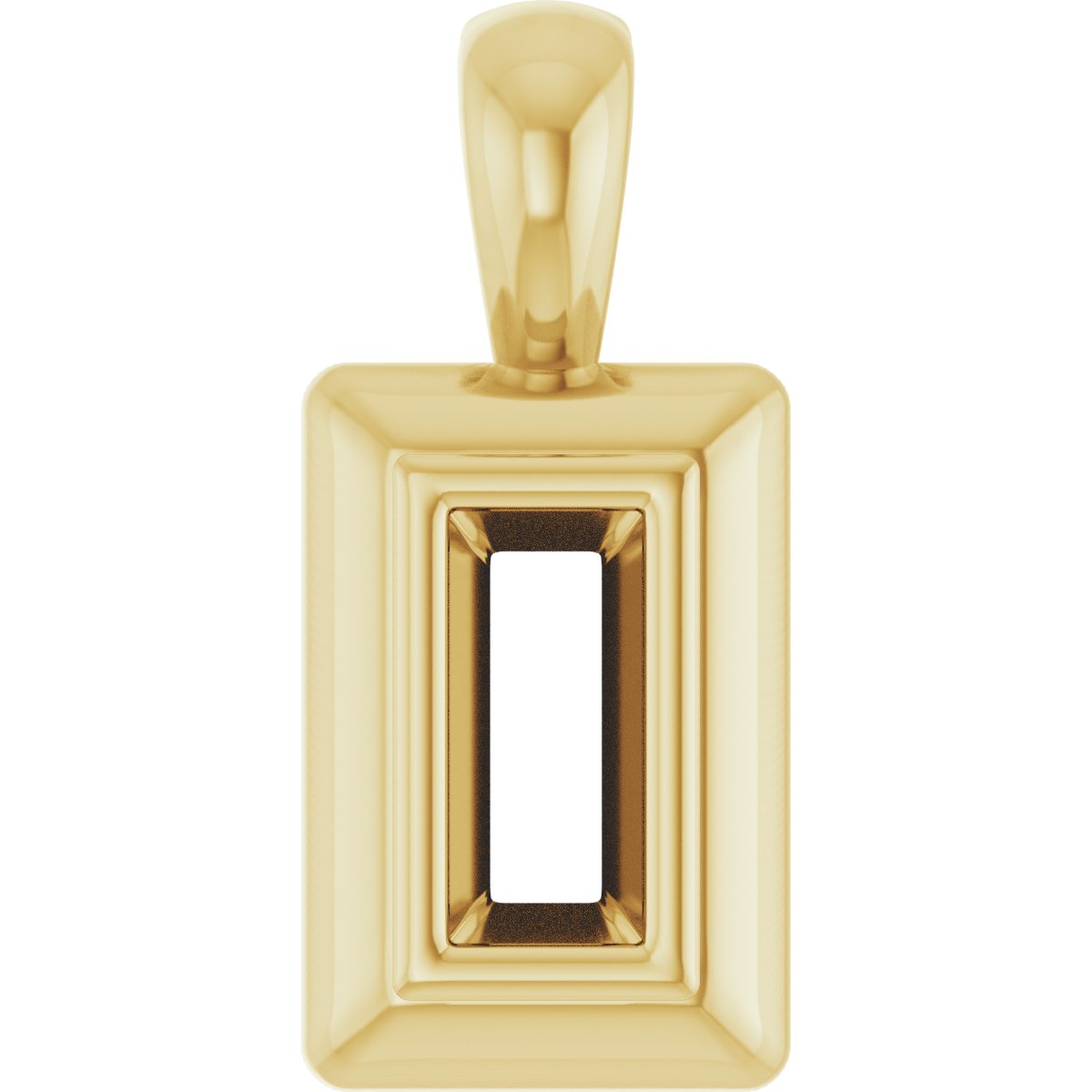 Bezel-Set Solitaire Pendant