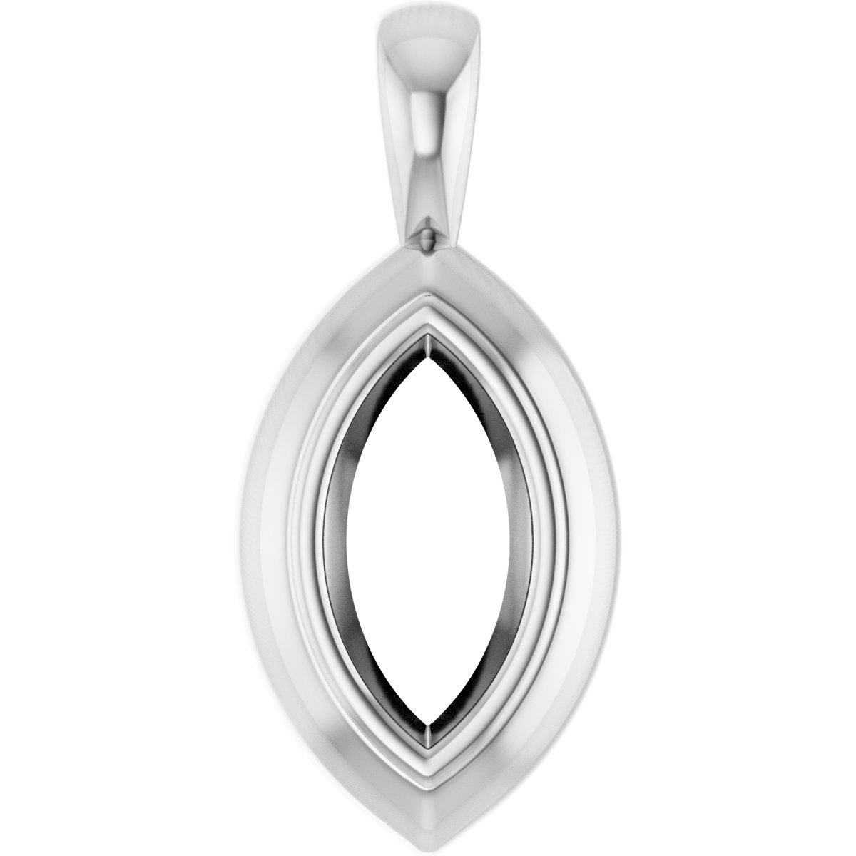Bezel-Set Solitaire Pendant