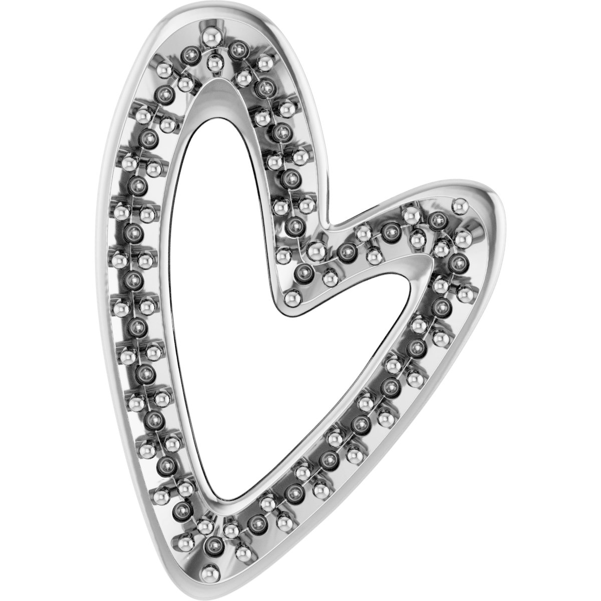 Accented Heart Necklace or Pendant