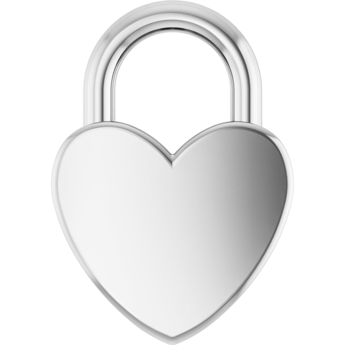 Engravable Heart Lock Necklace or Pendant