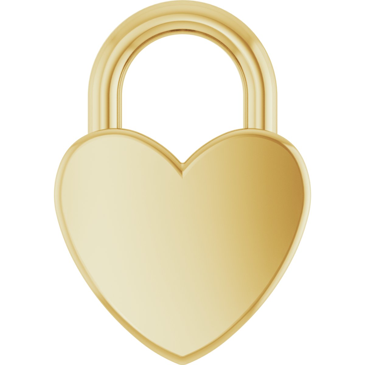 Engravable Heart Lock Necklace or Pendant