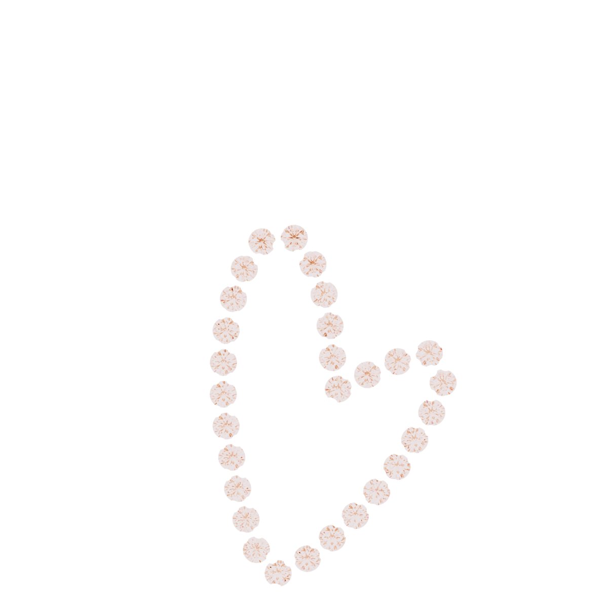 Accented Heart Necklace or Pendant