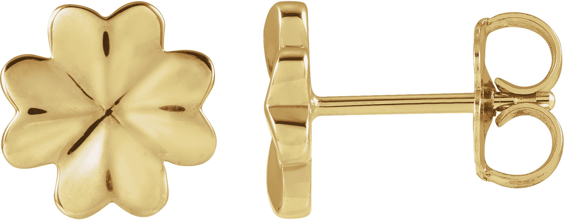 Four-Leaf Clover Stud Earring