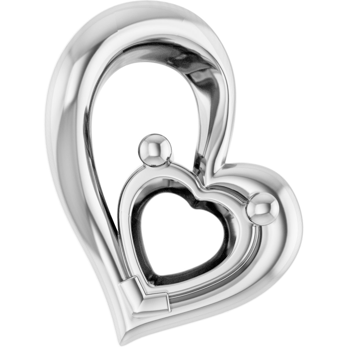 Solitaire Heart Necklace or Pendant