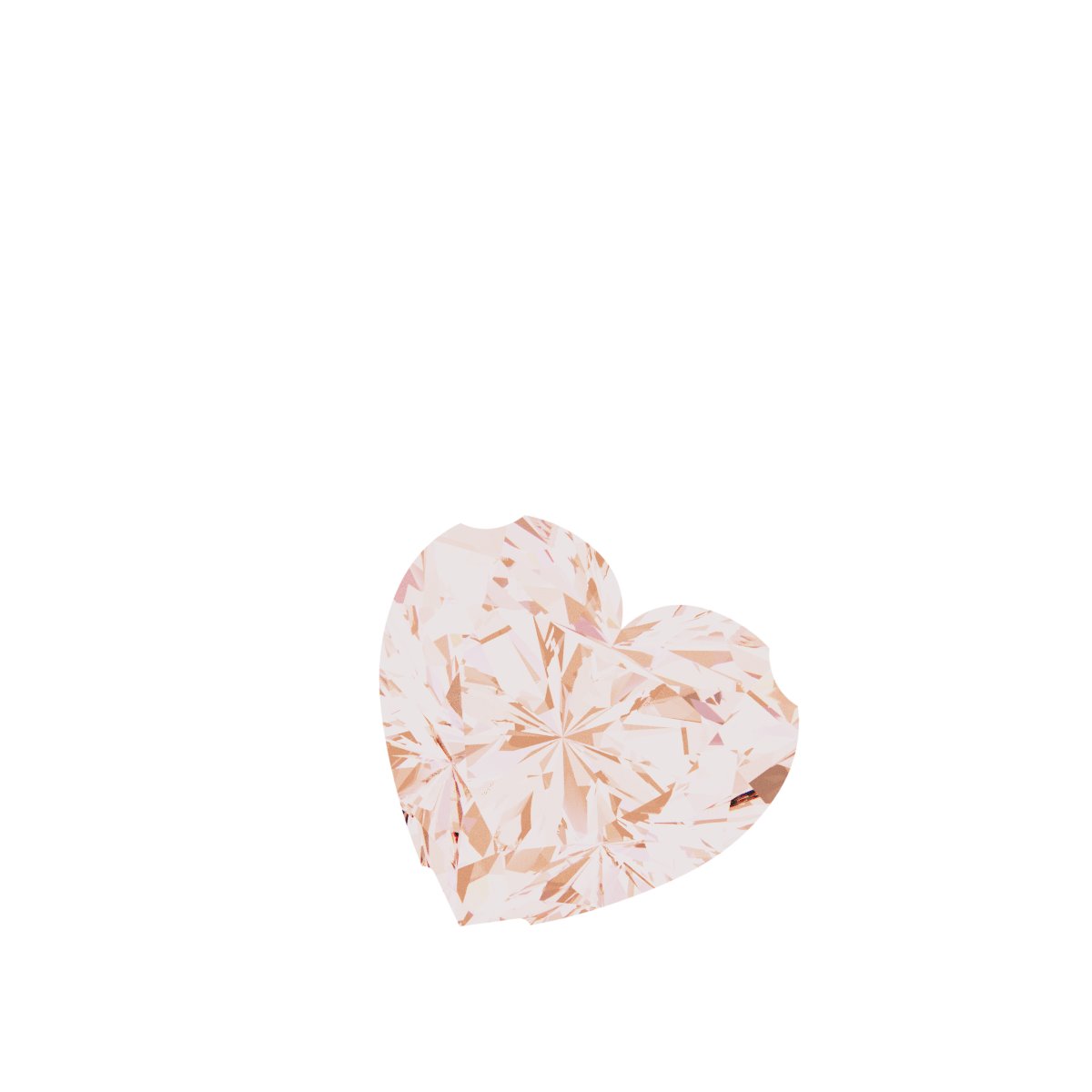 Solitaire Heart Necklace or Pendant