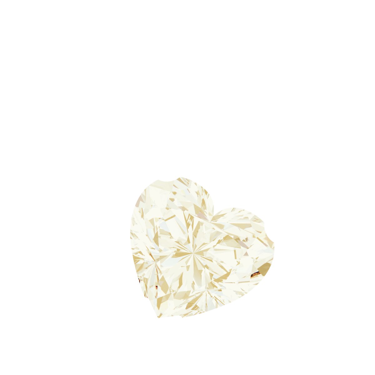 Solitaire Heart Necklace or Pendant