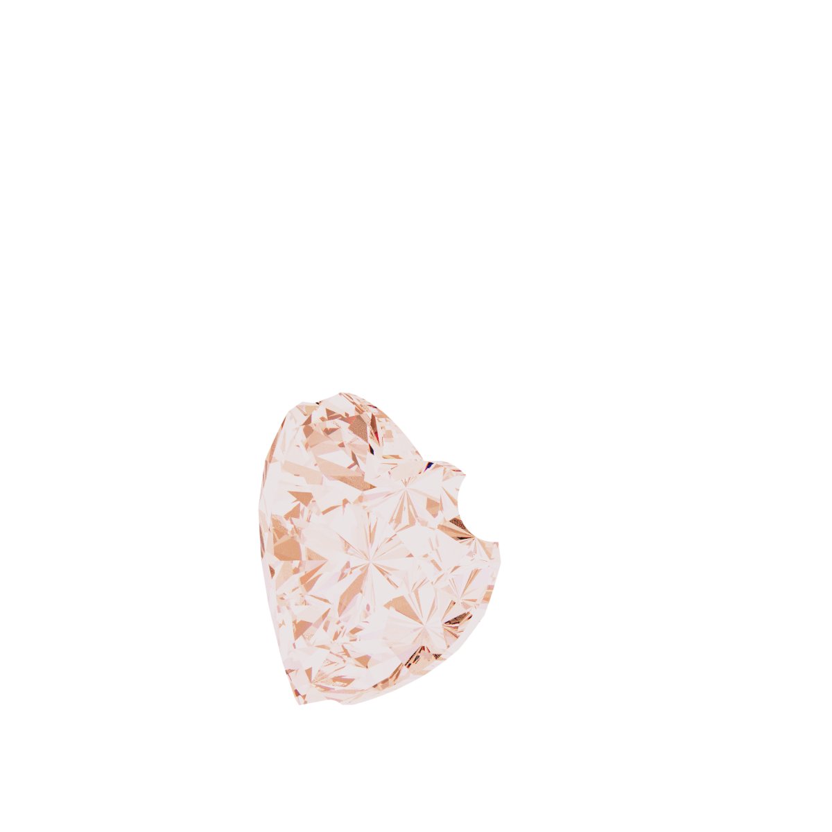 Alternative view of Solitaire Heart Necklace or Pendant