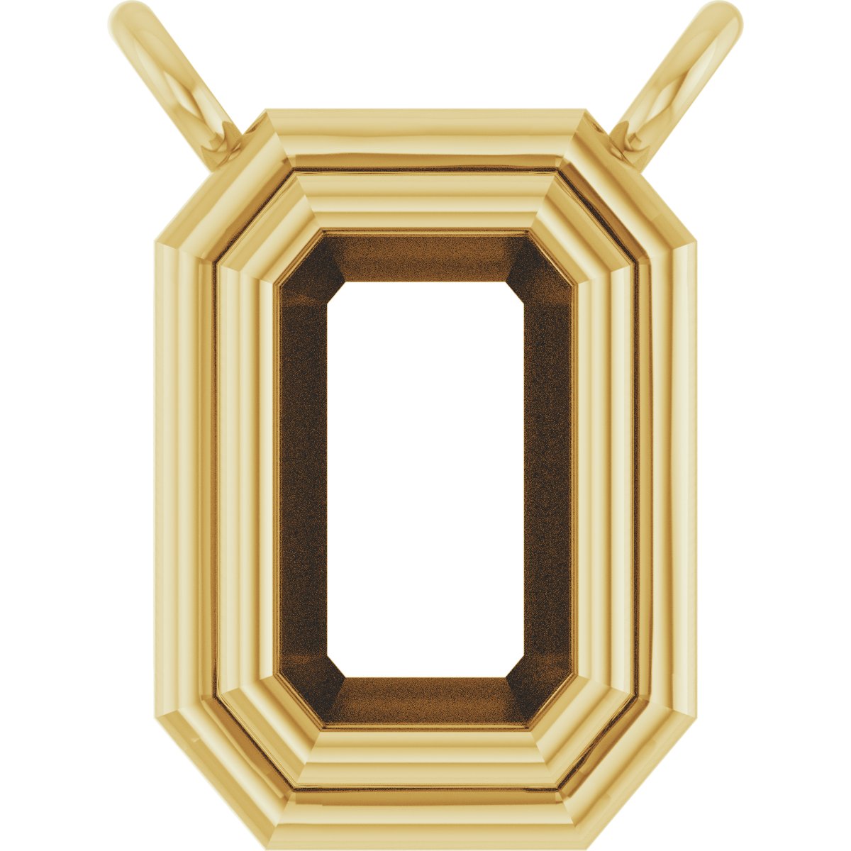 Round Bezel-Set Necklace or Center