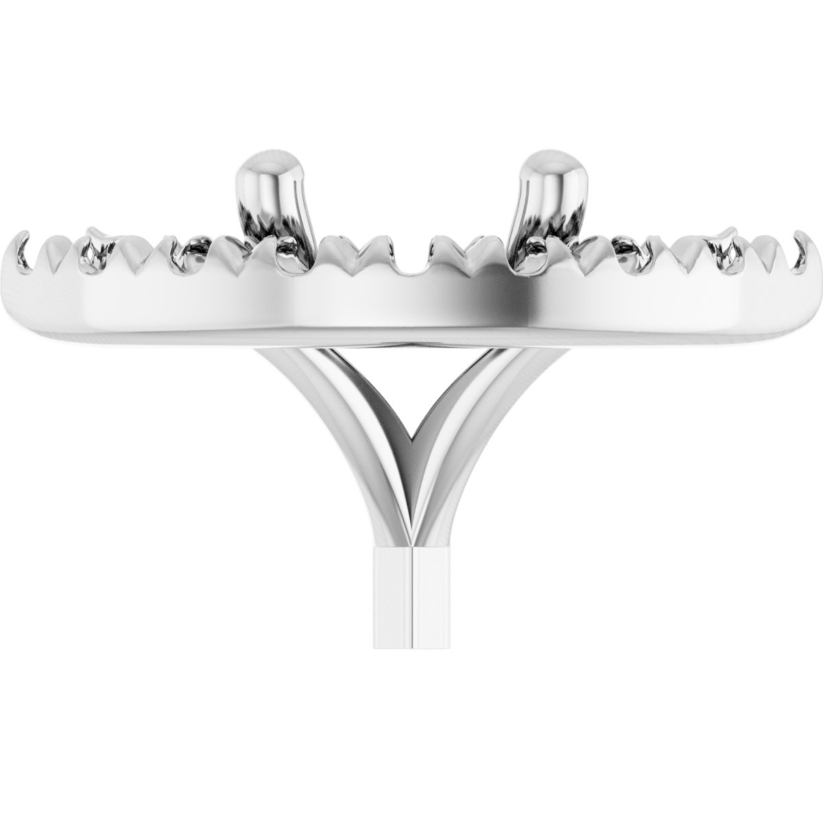 French-Set Halo-Style Peg Setting