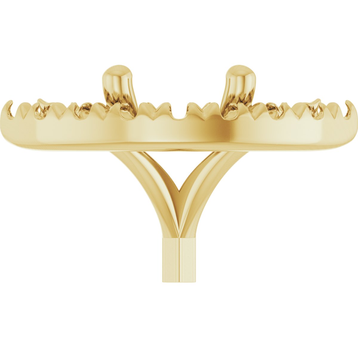 French-Set Halo-Style Peg Setting