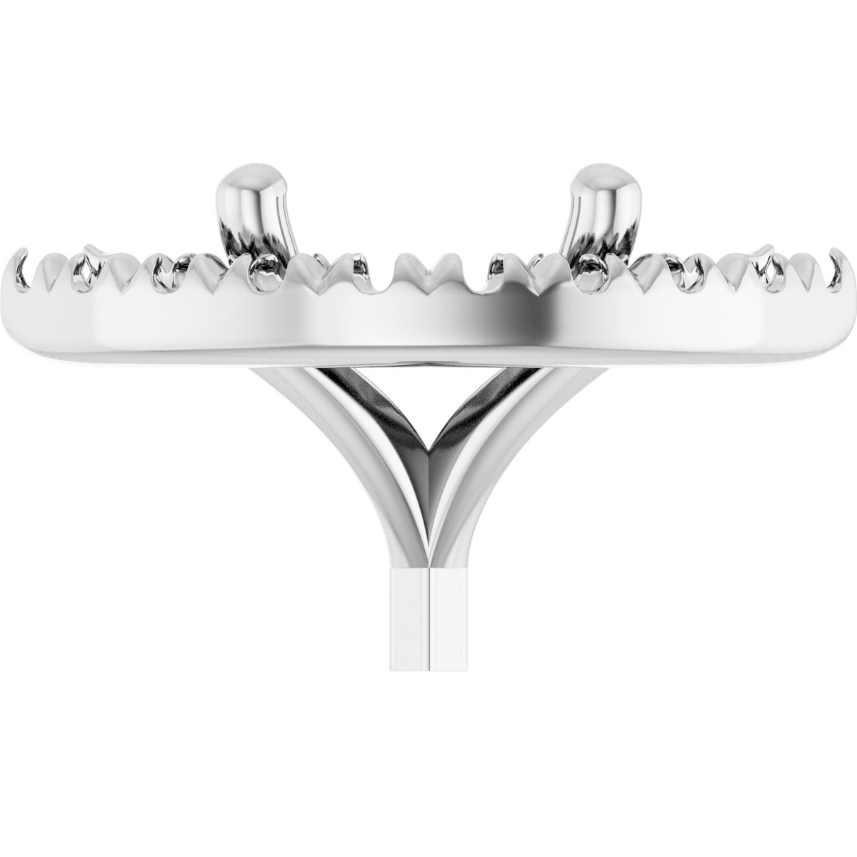 French-Set Halo-Style Peg Setting