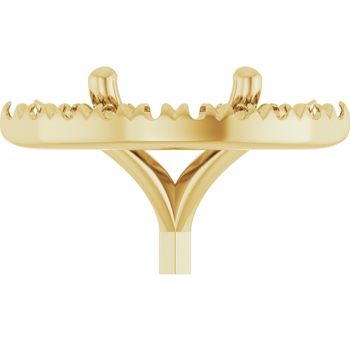 French-Set Halo-Style Peg Setting