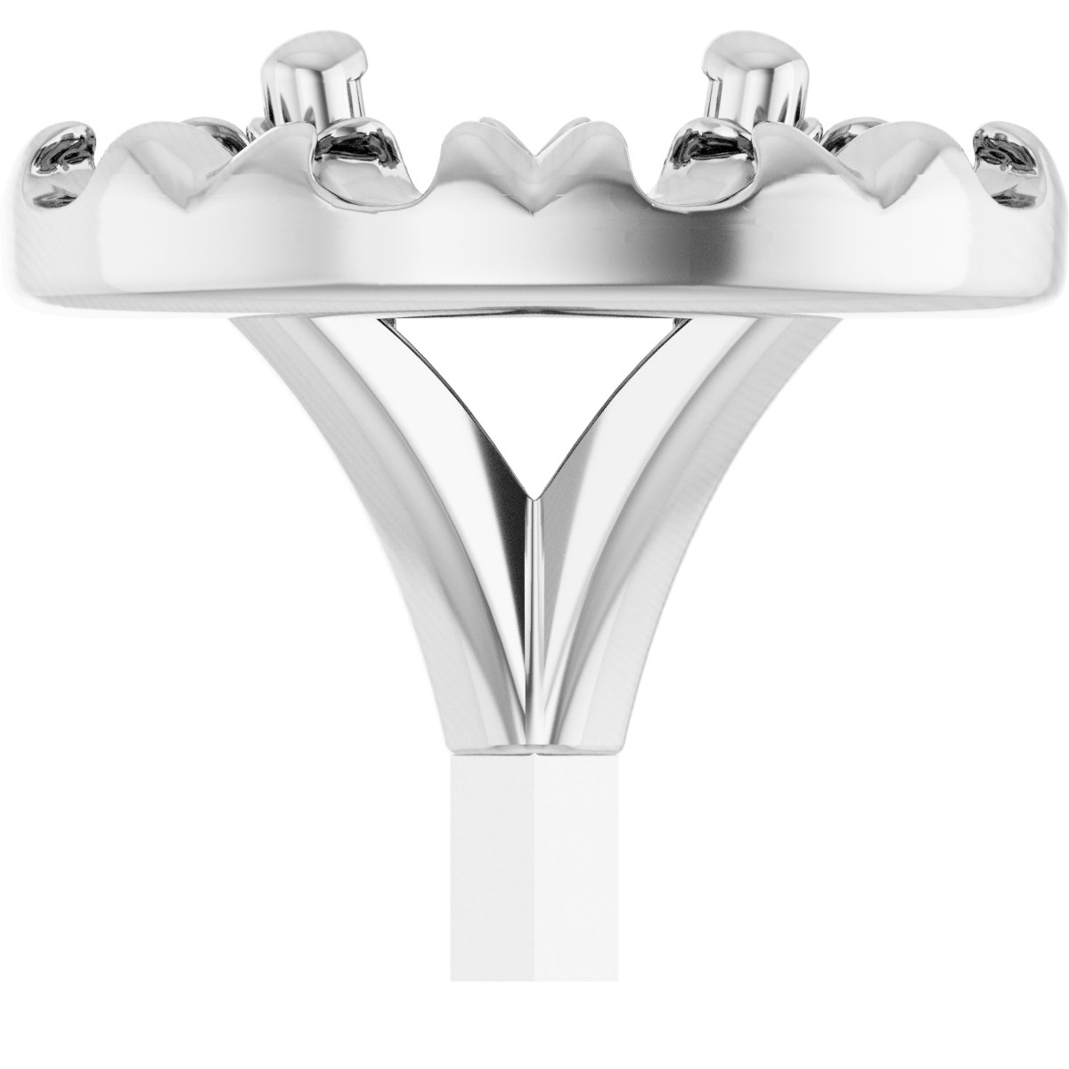 French-Set Halo-Style Peg Setting