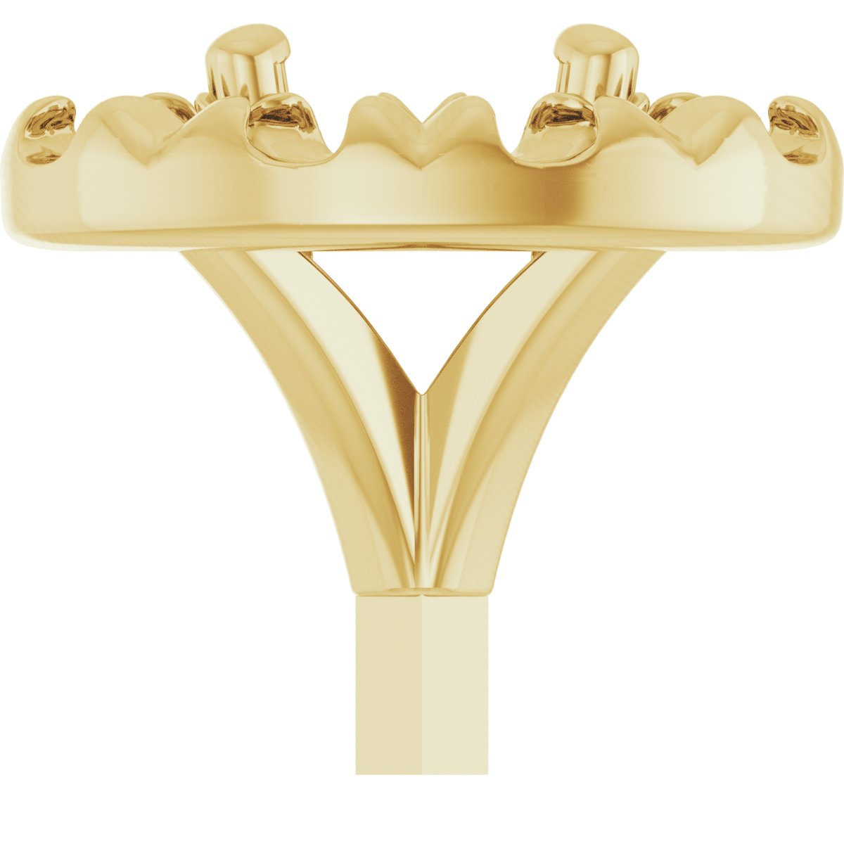 French-Set Halo-Style Peg Setting