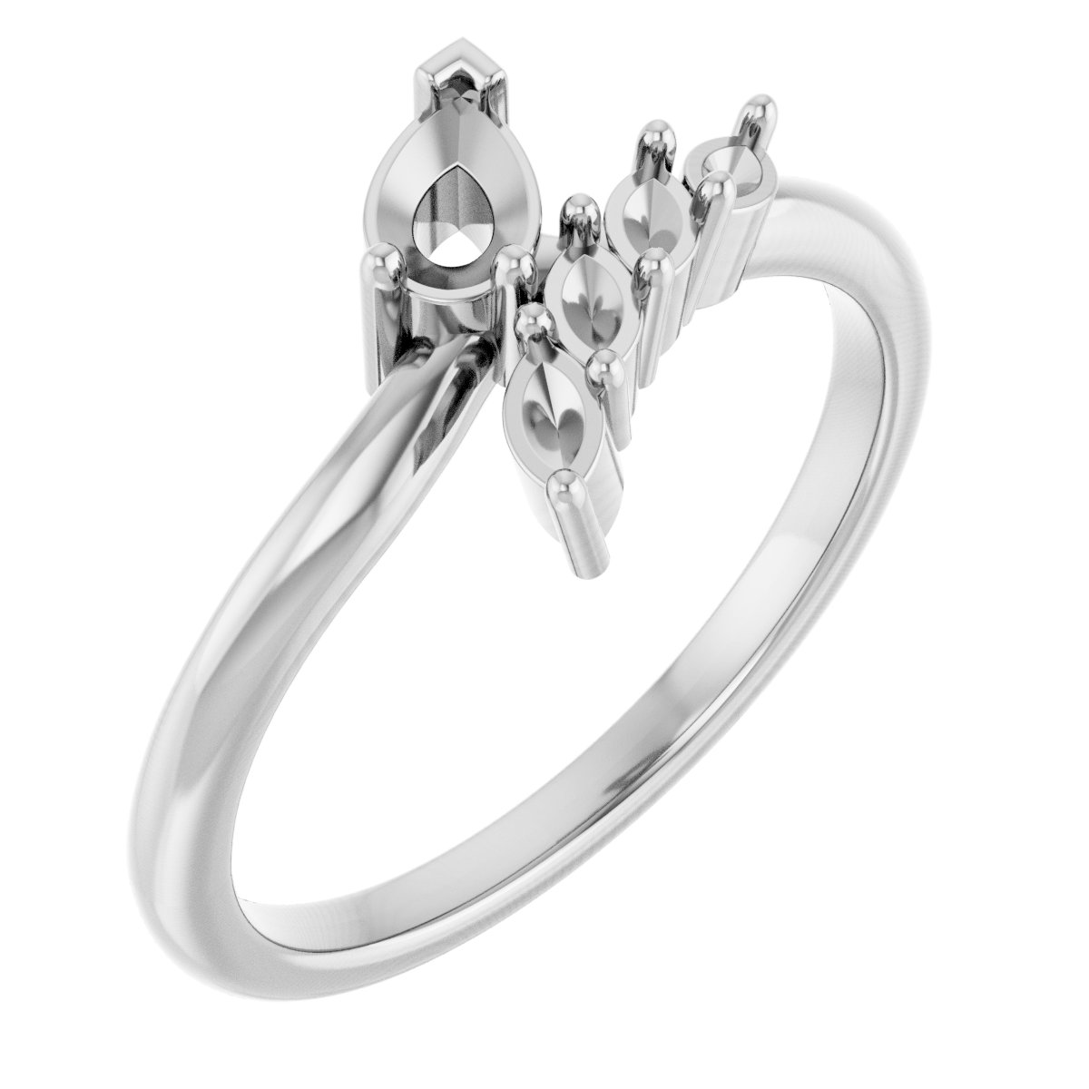 Accented Bypass Ring