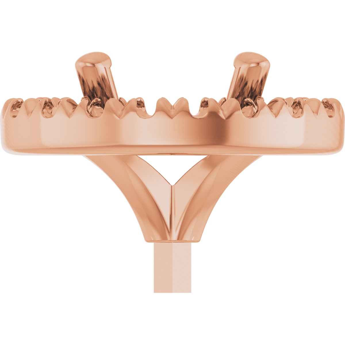 French-Set Halo-Style Peg Setting