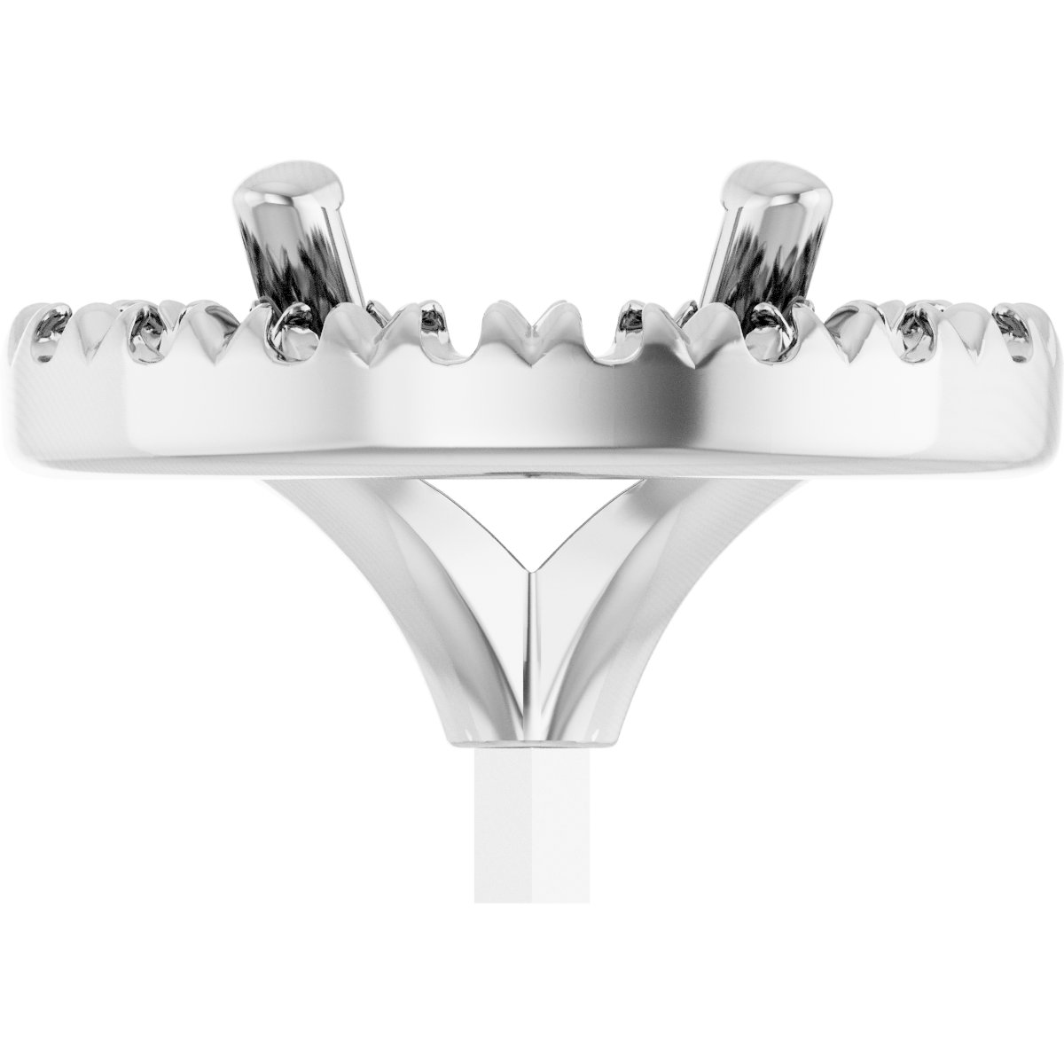 French-Set Halo-Style Peg Setting