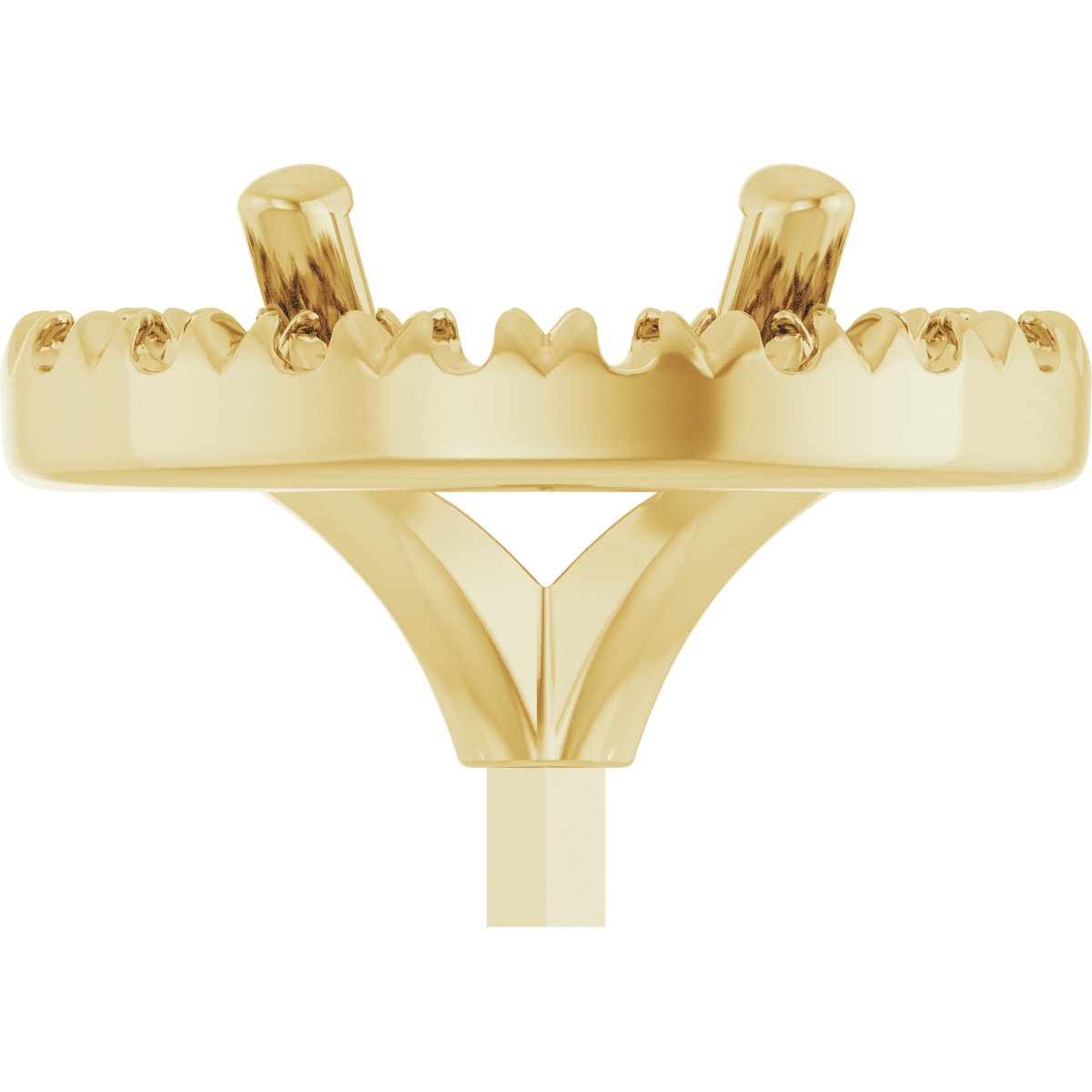 French-Set Halo-Style Peg Setting