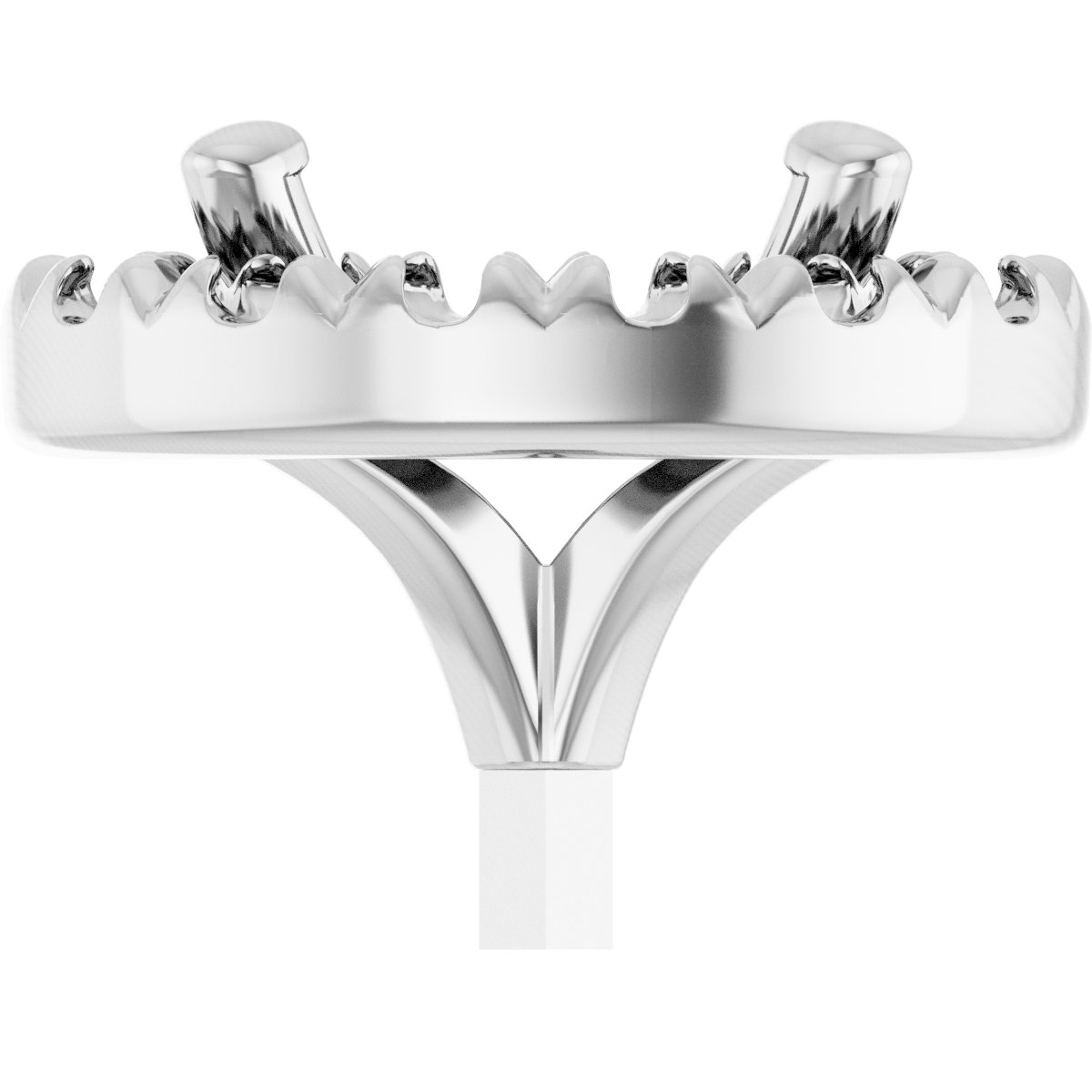 French-Set Halo-Style Peg Setting