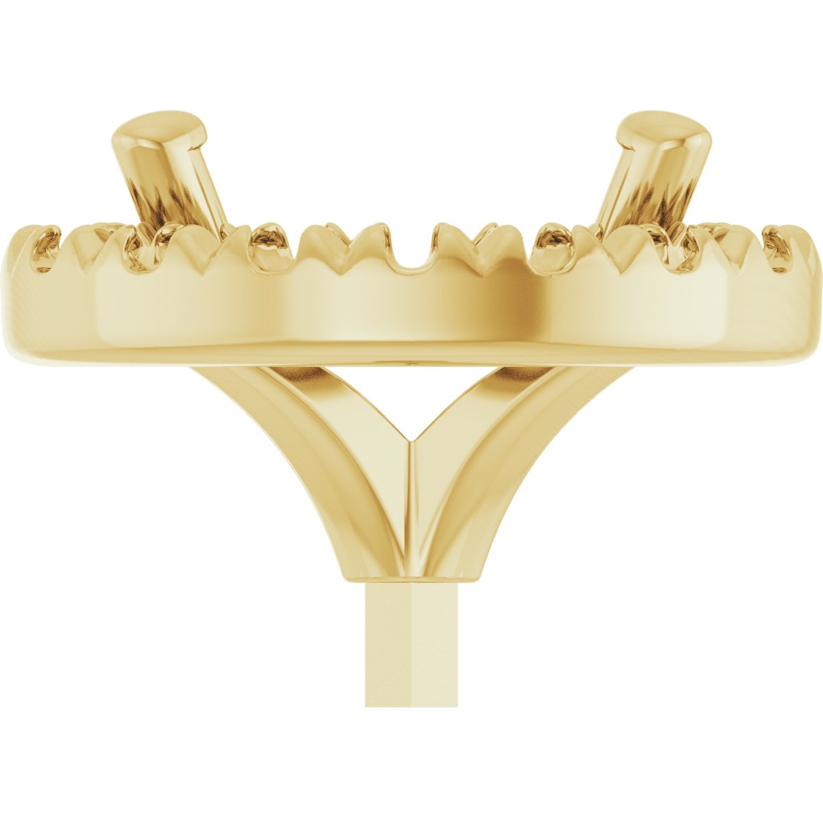 French-Set Halo-Style Peg Setting