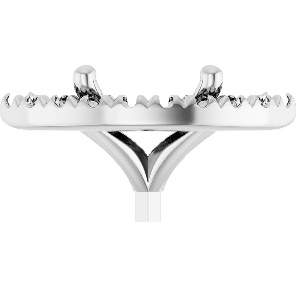 French-Set Halo-Style Peg Setting
