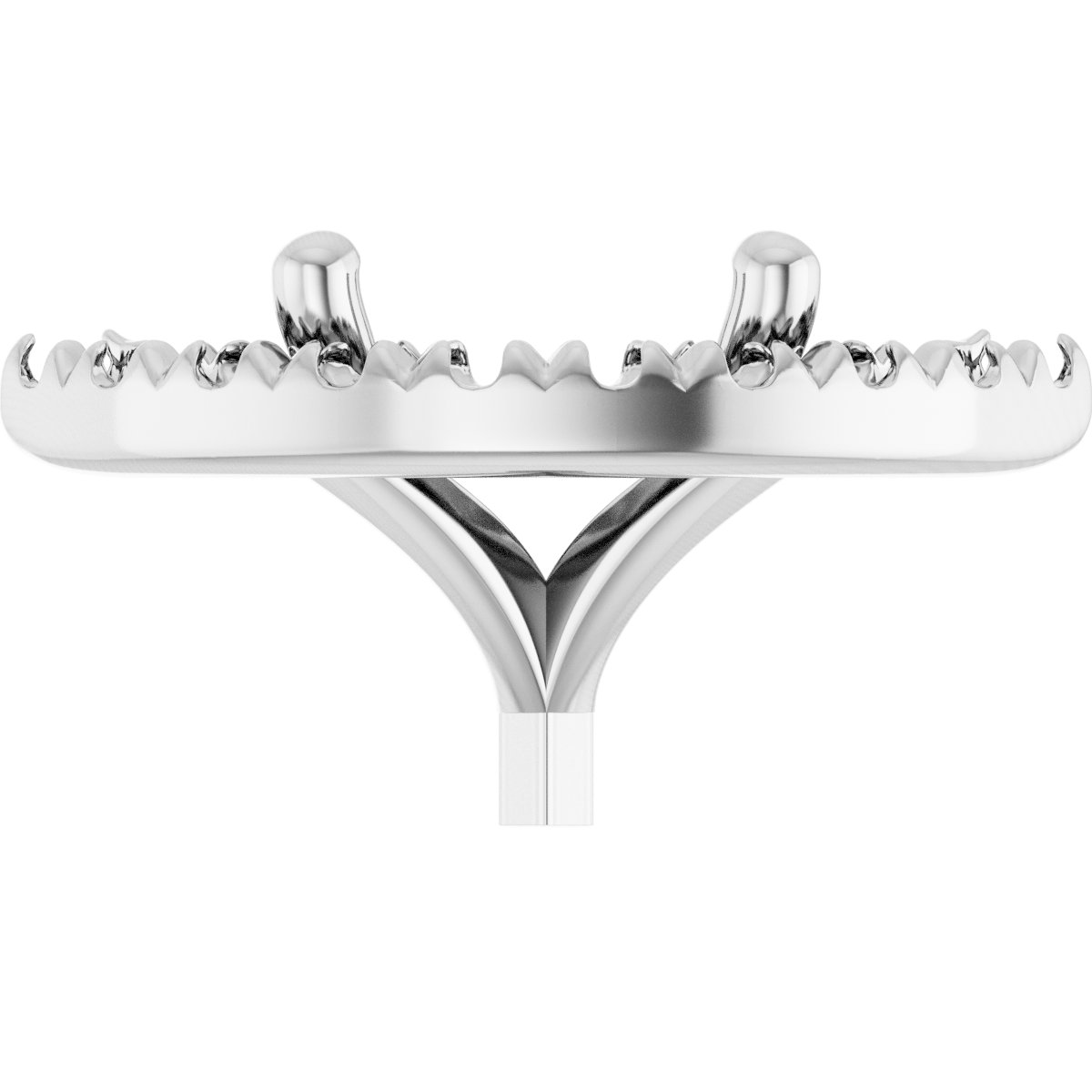 French-Set Halo-Style Peg Setting