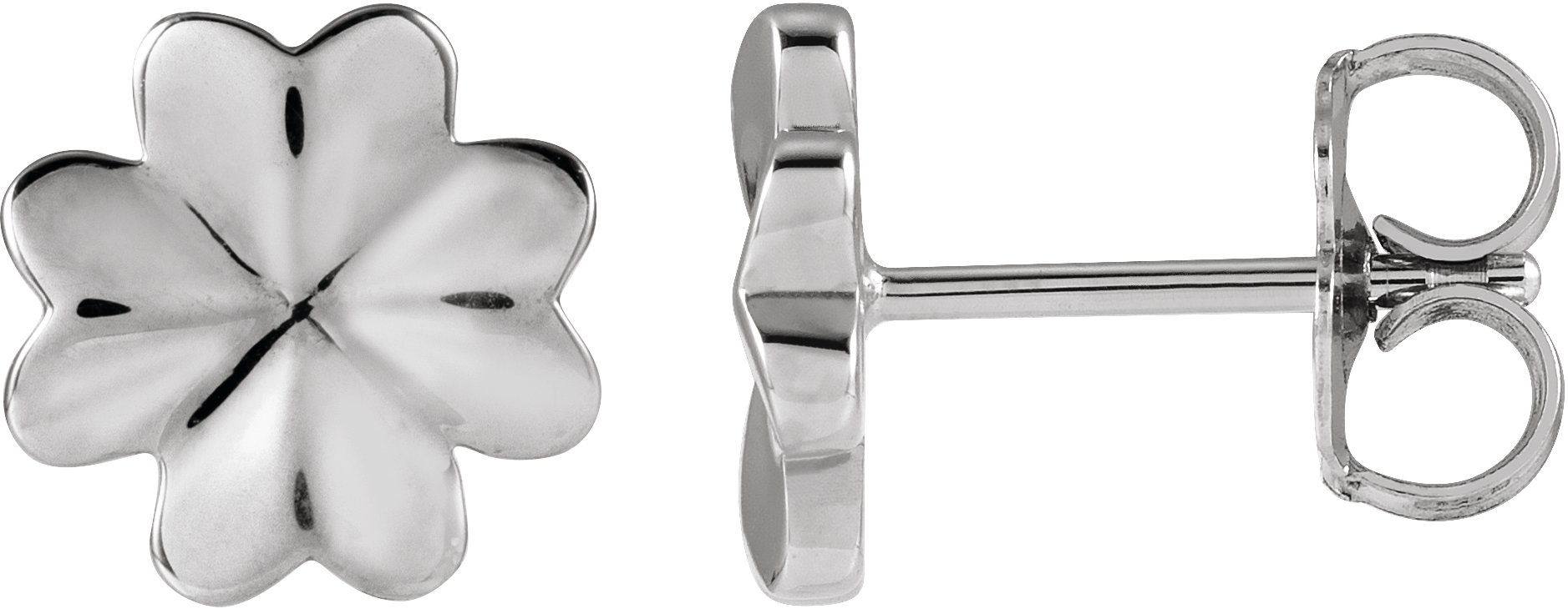 Four-Leaf Clover Stud Earring