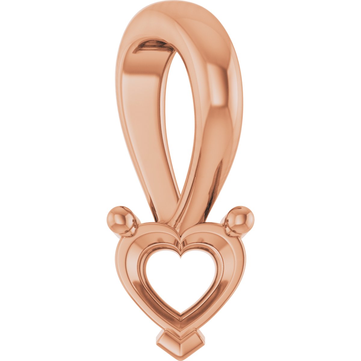 Solitaire Heart Necklace or Pendant