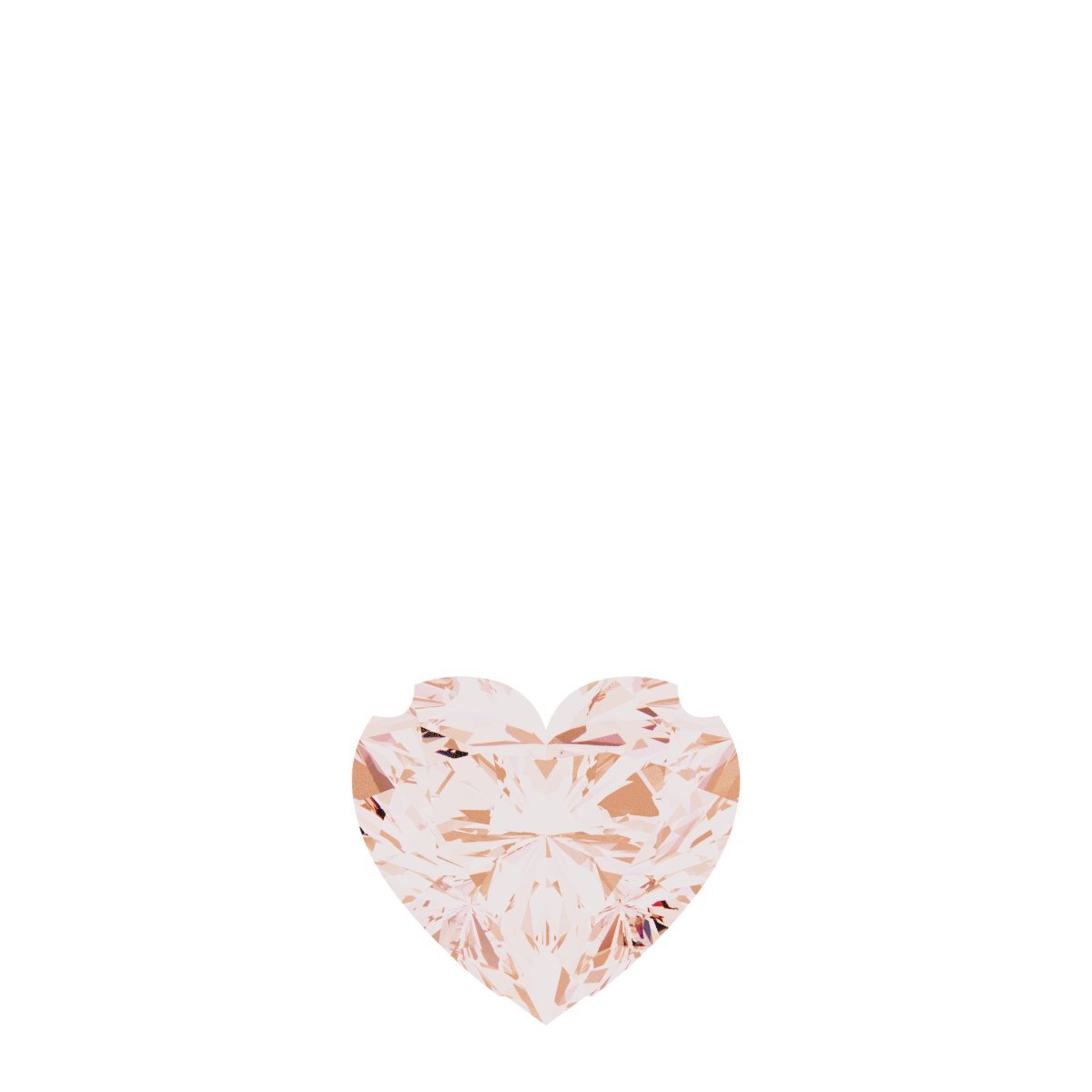 Solitaire Heart Necklace or Pendant