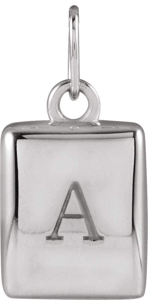 18K Yellow Gold-Plated Sterling Silver Engravable Puffed Dog Tag 18" Necklace view 4