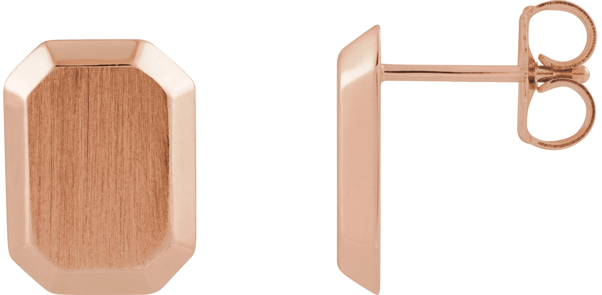 Engravable Geometric Stud Earrings