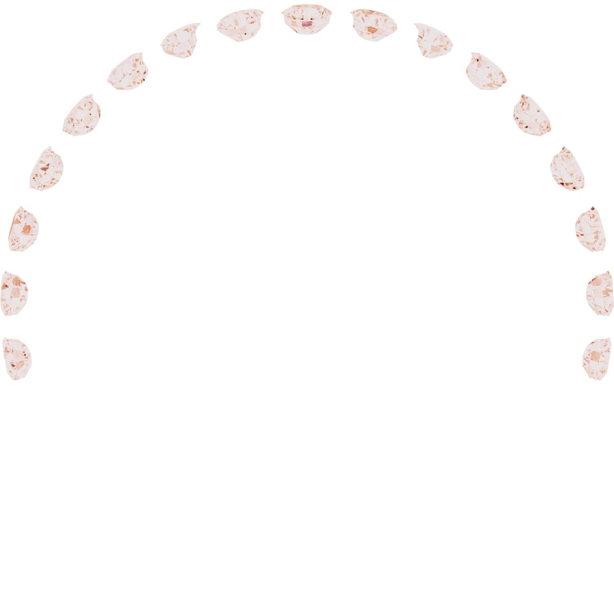 Alternative view of 1/2 CTW Natural Diamond Contour Band – 14K Rose Gold